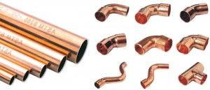 Фитинги и медни тръби Снимка: фитинги и медни тръби