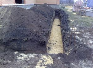 Подготовка на изкоп за водоснабдителна система Снимка: Подготовка на изкоп за водопровод