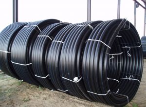 HDPE тръби за студена вода на рула Снимка: HDPE валцувани тръби за студена вода на рула