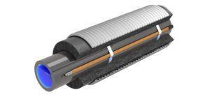 изолация на канализационни тръбопроводи Снимка - Изолация на канализационен тръбопровод с изолация на нагревателен кабел