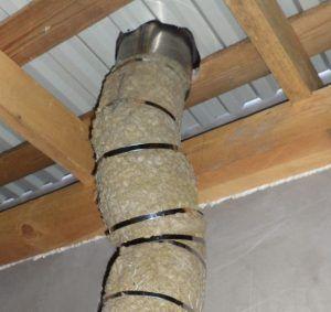 Как да изолираме метална коминна тръба Снимка: Изолиране на метална коминна тръба