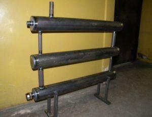 Отоплителни регистри, изработени от стоманени тръби Снимка: Отоплителни регистри, изработени от стоманени тръби