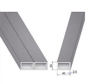 Стоманена тръба с правоъгълен профил Снимка: Стоманена правоъгълна профилна тръба