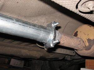 ремонт на ауспух Снимка: Ремонт на ауспух без заваряване