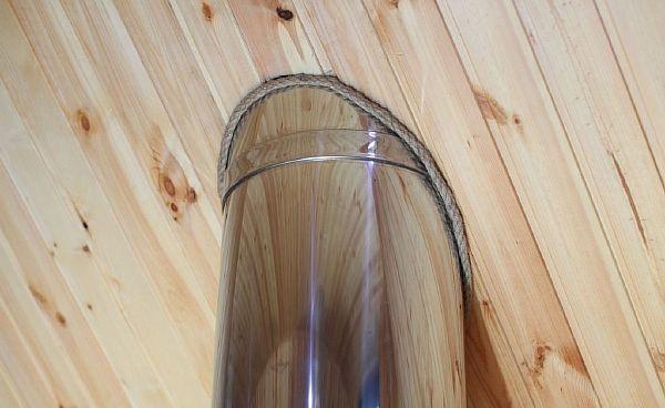 съединението е запечатано с топлоустойчив уплътнител Снимка: Фугата е запечатана с топлоустойчив уплътнител.