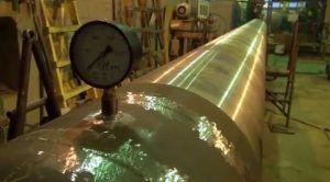 Хидротестване на тръби Снимка: Хидротестване на тръби под налягане