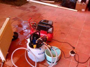 изпитване на налягането на отоплителни тръби и радиатори Снимка: Изпитване на налягането на отоплителни системи - тръби и радиатори