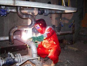 заваряване на поцинковани тръбопроводи Снимка: Заваряване на поцинковани тръбопроводи