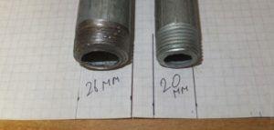 Диаметър на тръбата Снимка: Диаметри на тръбите