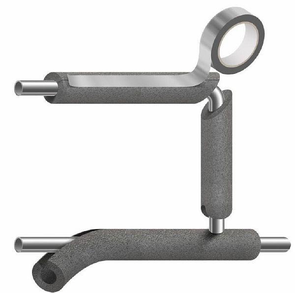 Монтаж на изолация на тръби Снимка 5. Монтаж на тръби с полиетиленова изолация