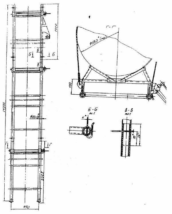 схема Снимка на чертеж на стълба