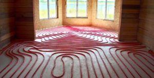 полагане на улицата Снимка: Монтаж на подово отопление с помощта на модел „охлюв“