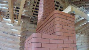 Снимка на тухлен комин