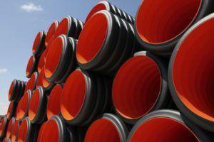 двуслойные дрены из пластика Снимка: двуслойни пластмасови канали.