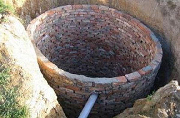 кирпичное колодезное строение Снимка: Тухлена конструкция на кладенец - изглед отгоре