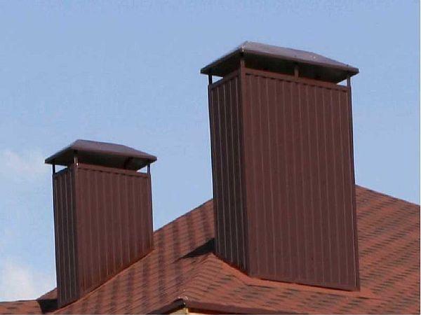 Снимка 5. Изолиран тухлен комин