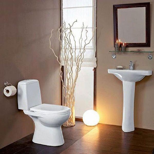 поставяне на компактен резервоар за промиване Снимка - поставяне на компактен резервоар за промиване на тоалетна чиния