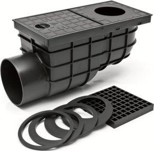 точкови и пластмасови колектори за дъждовна вода Снимка – пластмасов точков дренаж