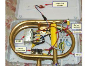 вариант на устройството за моментален бойлер Снимка – вариант на устройството на проточен бойлер