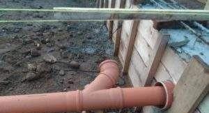 полагане на външна канализация Снимка – монтаж на външна канализационна система