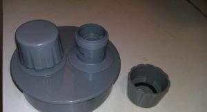 демонтирани вакуумни клапани Снимка - вакуумен клапан е разглобен, затворът е показан отдолу