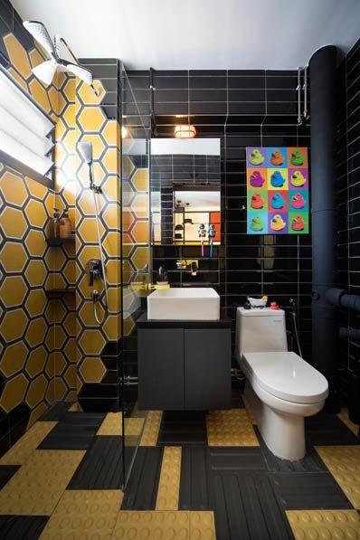 Снимка – интериор на тоалетна от 6 кв. м. с душ