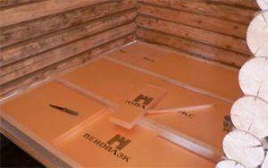 Снимка: Изолация на пода в баня