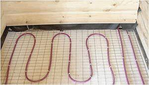 Снимка: Подово отопление с водно отопление