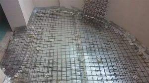 Снимка - Монтаж на армирана мрежа.