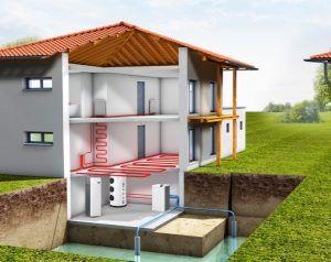 Снимка - схема на системата за отопление на вода