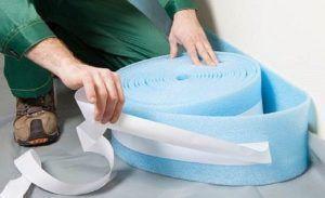 Снимка: Полагане на амортисьорната лента