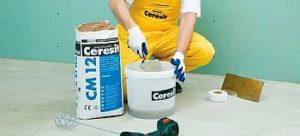 Снимка: разредено лепило Ceresit