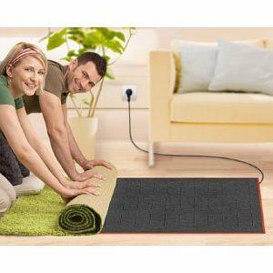 Снимка - Подово отопление с фолио върху килим