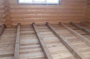 Снимка - Полагане на греди за основен под