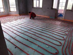 Снимка: Подово отопление с вода в частен дом