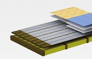 Снимка – дървен под с решетки