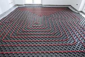 Снимка — Тръбопровод за подово отопление с вода