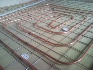 Снимка - Медни тръби за подово отопление