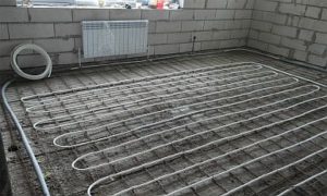 Снимка: Подово отопление с вода в частен дом