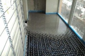 Снимка: Подово отопление на балкон