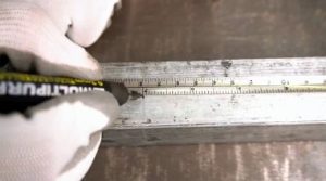 Снимка - Точката на огъване е маркирана