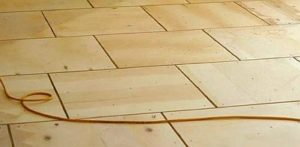 Снимка - Полагане на шперплат на пода