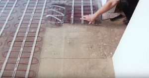 Снимка - Подложки са разстлани