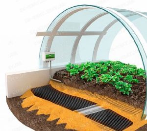 Снимка - Разрез на инфрачервен под в оранжерия