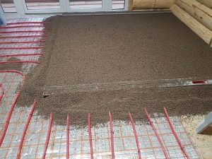 Снимка - Суха замазка за подово отопление