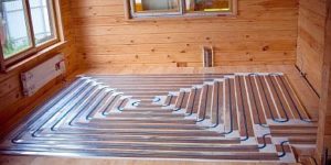 Снимка: Подово отопление в дървена къща