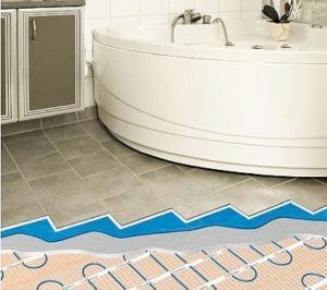 Снимка - Подово отопление в банята