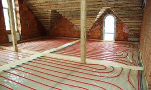 Снимка: Подово отопление с вода в частен дом