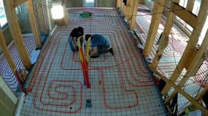 Снимка: Подово отопление в рамкова къща