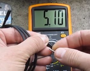 Снимка - Измерване на съпротивлението на сензора